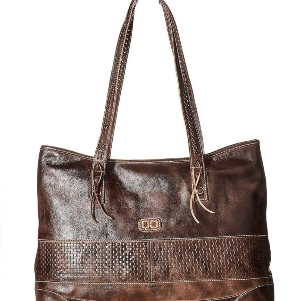 BED|STU *RARE* Waverly Vintage Brown Leather Shoulder/tote bag